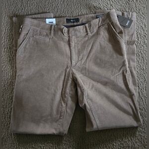 Brax Arctic Corduroy Straight Fit 36R 34L Brown Tan Pants Brand NWT